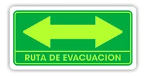 Comprar Señalamiento Ruta De Evacuación Ambos Sentidos Foto 15x30