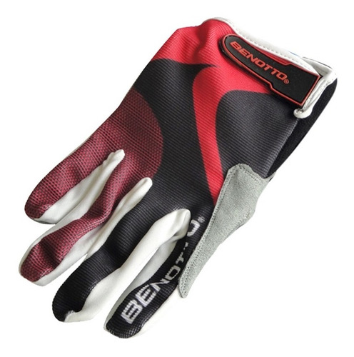 Guantes Ciclista Completo Gel Ms-892 Benotto Rojo/negro