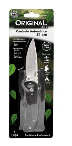 Canivete Automático Esportivo Caça Pesca Camping De Bolso