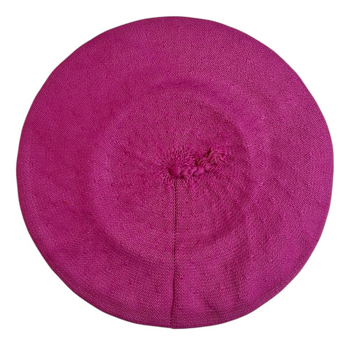 Boina Vasca Euskadi De Algodón Vuelo 28cm Sin Tafilete Fucsia 28cm