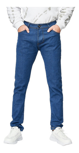 Pantalon Skinny De Gabardina Strech Jeans Para Hombre