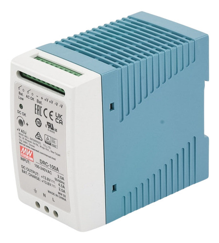 Fuente De Poder Riel Din 12v 100w Con Cargador De Bateria