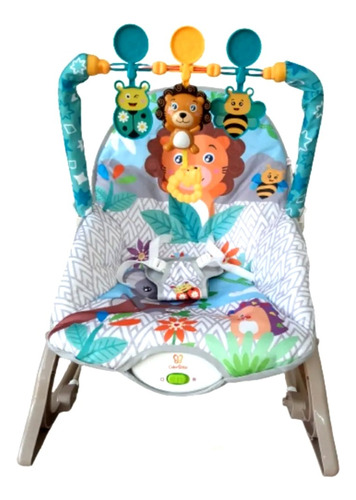 Cadeira de balanço para bebê Color Baby Encantada R9217 bege