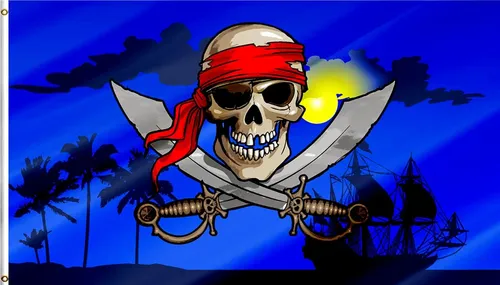 Pirate Flag 3x5ft,pirate Ship Flag Cross Knife Flags For ...
