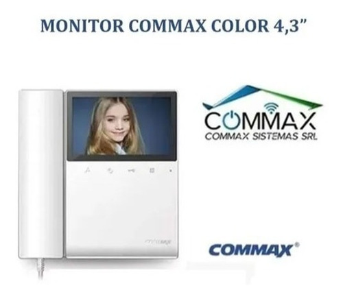 Monitor Adicional Cdv43k - Commax Pantalla Lcd 4,3 