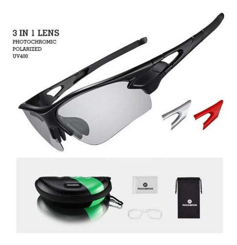 Imagen 6 de 6 de Lentes Running Fotocromáticos Ciclismo Deportes Gafa Outdoor