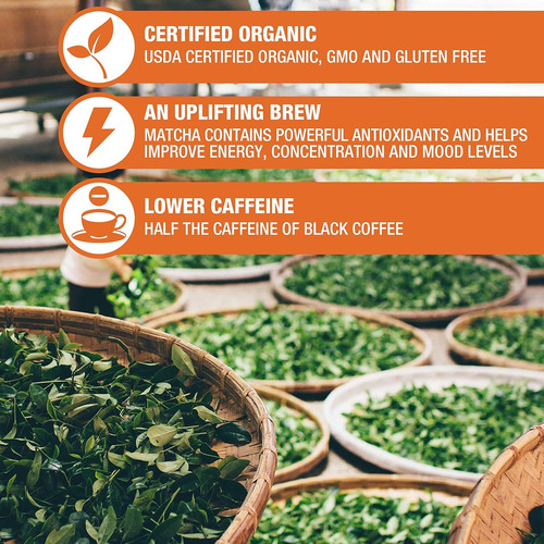 Infusiones De Té Matcha Orgánico Tipson, Sabor Matcha, Canel