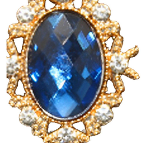 Botones De Cristal Azul Claro 30x25mm Azul Claro 30x25mm