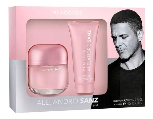 Pack Perfume Alejandro Sanz Mi Acorde For Woman 80 Ml + Body