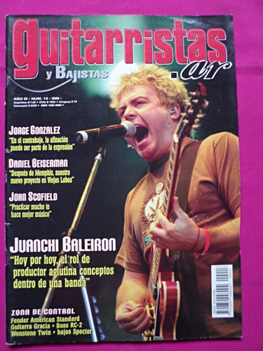 Revista Guitarristas Y Bajistas.ar Nº 13, Año 2008,