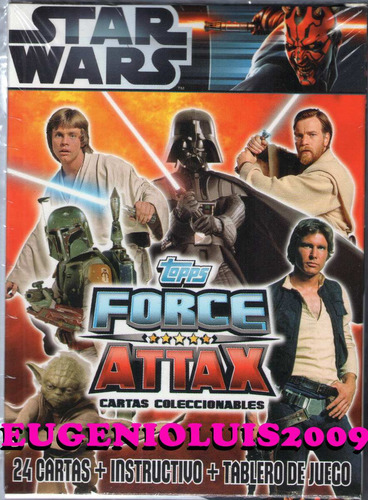 Cartas Star Wars Force Attax Sueltas Lote Sin Repetir