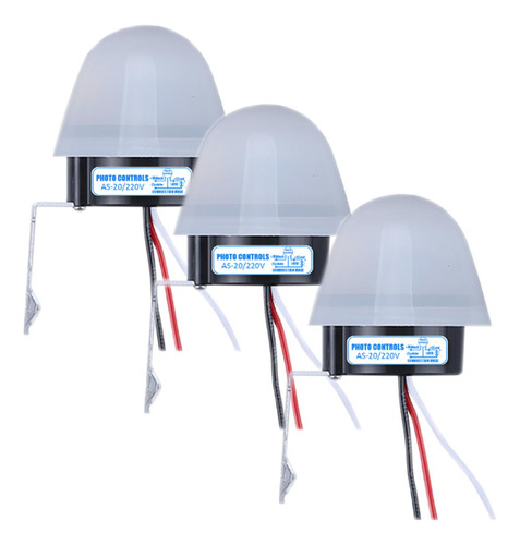 Sensores De Luz En Parques, Mximn-003, 3pzas, 220v, 10a, 60h