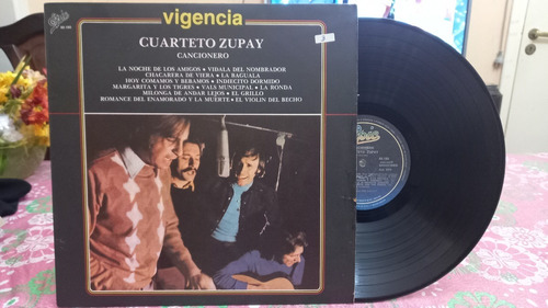 Cuarteto Zupay Cancionero Lp Disco Vinilo Ex+