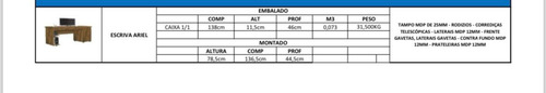 Escrivaninha Ariel Para Computador