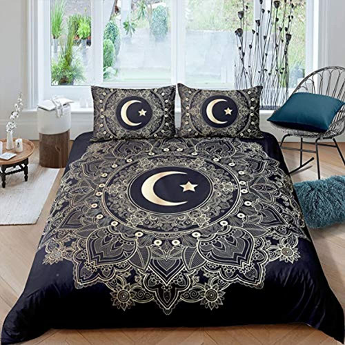 Feelyou, Juego De Cama Bohemio, Funda Nórdica Con Mandala Do