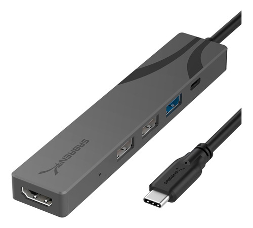 Concentrador Usb-c Multipuerto Sabrent Con Suministro De Ene