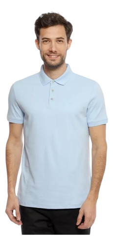 Playera Calvin Klein Tipo Polo Color Azul 100 % Original