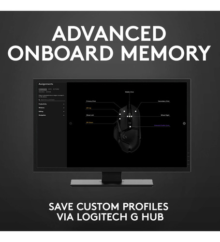 Ratón Para Juegos Logitech G502 Hero De Alto Rendimiento