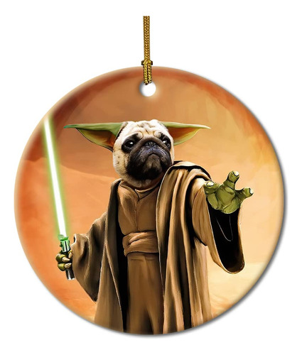 Adorno Navideno De Yoda De Star And Wars, Lindo Adorno De Yo