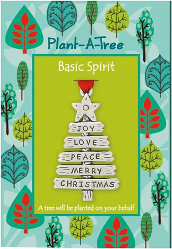 Basic Spirit Adorno De Navidad Hecho A Mano Arbol De Palabra