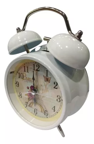 Reloj De Mesa Redondo Con Alarma Blanco - Concepts - Cemaco