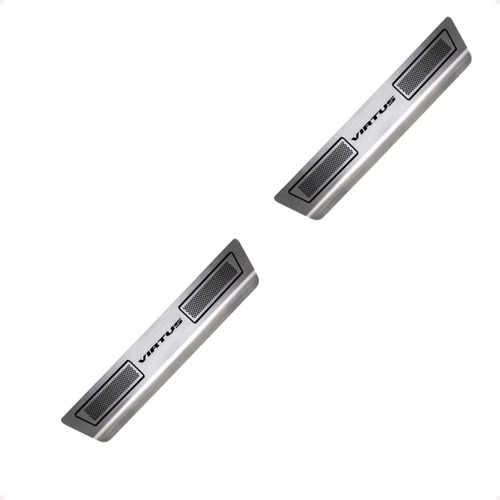 Kit Soleira Aço Inox Proteção De Porta Virtus Todos