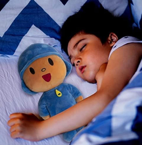 Pocoyo - Peluche De Mejillas Iluminadas, 11 Pulgadas, Actú. Color Multicolor