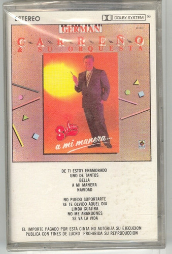 German Carreño Y Su Orquesta. Cassette Nuevo Y Sellado. | MercadoLibre German Carreño Y Su Orquesta. Cassette Nuevo Y Sellado. | MercadoLibre