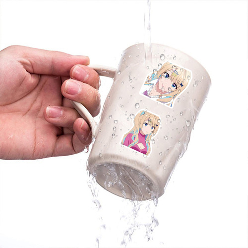 Runa Shirakawa 50 Calcomanias Stickers De Pvc Vs Agua Anime