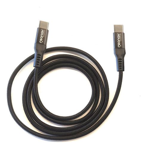 Cabo USB-C Para USB-C Reforçado em Nylon 1m Essential ESC06 Geonav Preto