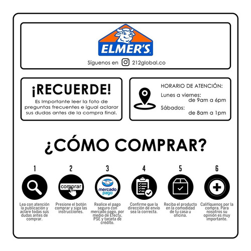 Imagen 6 de 7 de Pegante Liquido Pegamento Escolar 118 Ml Elmer's