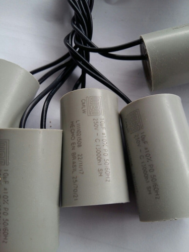 10 Capacitor Ventilador 10uf 250v Weg