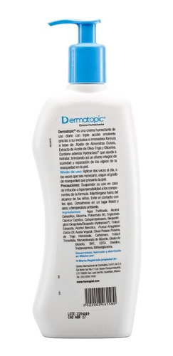 Imagen 5 de 5 de Crema Humectante De Uso Facial Y Corporal Dermatopic 500 G