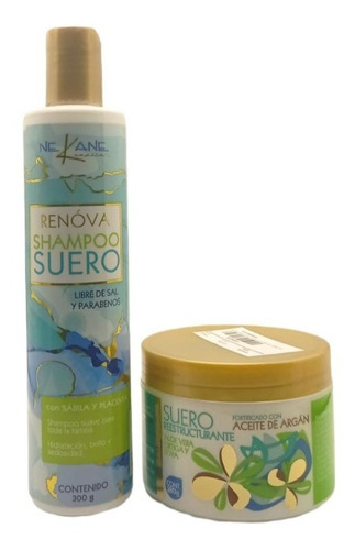 Set Nekane Shampoo Regenerador Y Suero Reestructurante