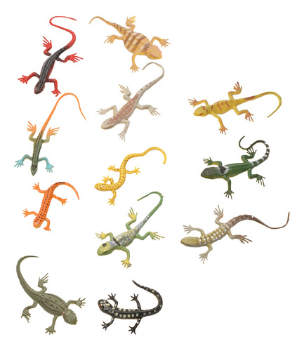 Figuras De Lagartijas Artificiales Para Uso Doméstico, 12 Un