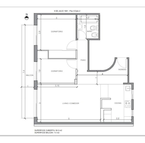 Departamento En Venta De 2 Dormitorios, En 9 De Julio 1900, En El Centro Rosario