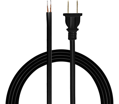 Ge - Set De Cable Para Lámpara Con Enchufe Moldeado, 8 Pies,