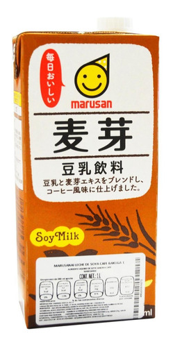 Leche De Soya Sabor Cafe Bakuga, Marusanai, 1 L