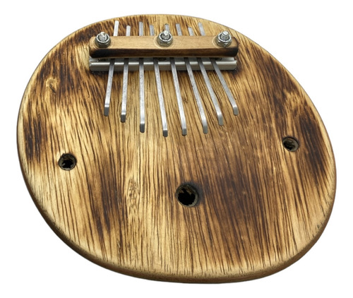 Kalimba Artesanal Média Com 8 Teclas Cabaça