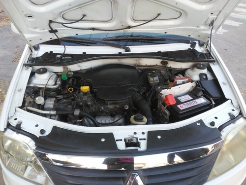 Renault Logan 2010 1.6 Pack Gnc Blanco