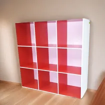 Comprar Mueble Infantil 9 Cubos Biblioteca Organizador Repisa Juguet