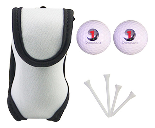 Bolsa Portadora De Pelota De Golf, Gris Con 2ball 4 Tees