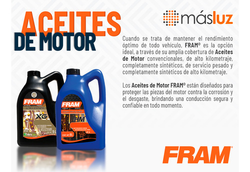 Aceite 20w50 Mineral Multigrado 946 Mililitros Fram