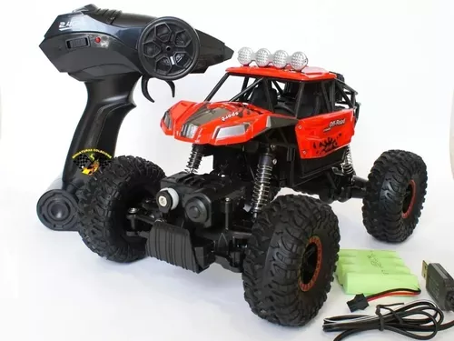 Carro De Controle Remoto Monster Truck Recarregável 4x4