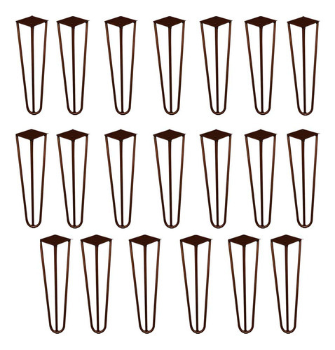 20 Pés De Metal 30 Cm Hairpin Legs Mesa De Canto Rack Bronze