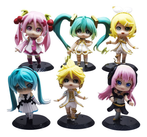 Hatsune Miku Figuras Set X 6 Gashapones 10-11cm Ot- A14