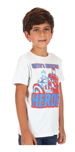 Playera Marvel Avengers Ironman 822la Para Niño