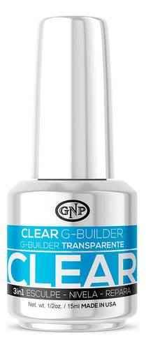 Gel G-builder Transparente 15ml. Color TRANSPARENTE / CLEAR