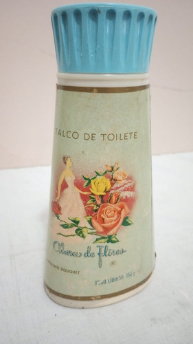 Antiguo Envase Talco De Toilette Alma De Flores (vacío)