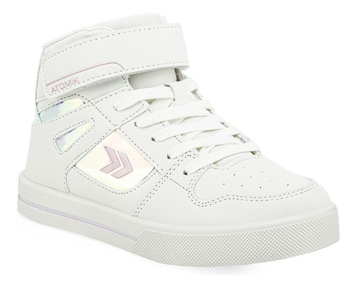 Zapatilla Botita Atomik Magic Pro Para Niñas Talle 37 Blanco